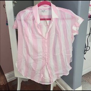 MADEWELL TOP pink and white